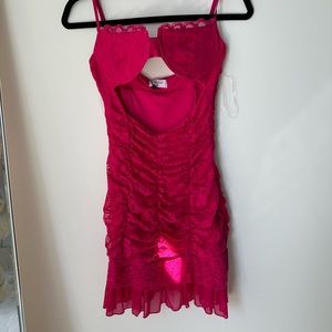 ADA MINI DRESS PINK OUTCAST CLOTHING